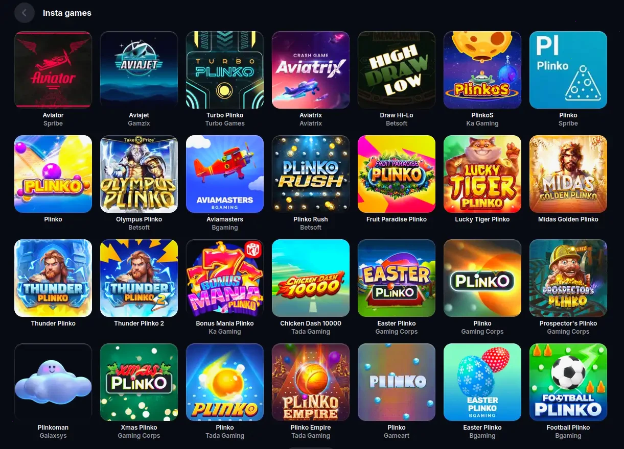 Aplikacja mobilna AMPM Casino na ekranie smartfona z widokiem lobby gier